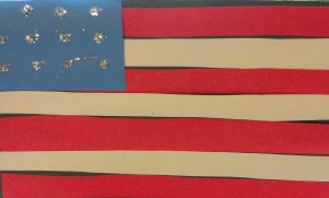 Paper American flag craft