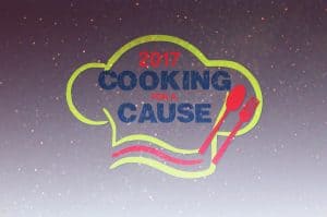 Cooking for a Cause logo with starry sky