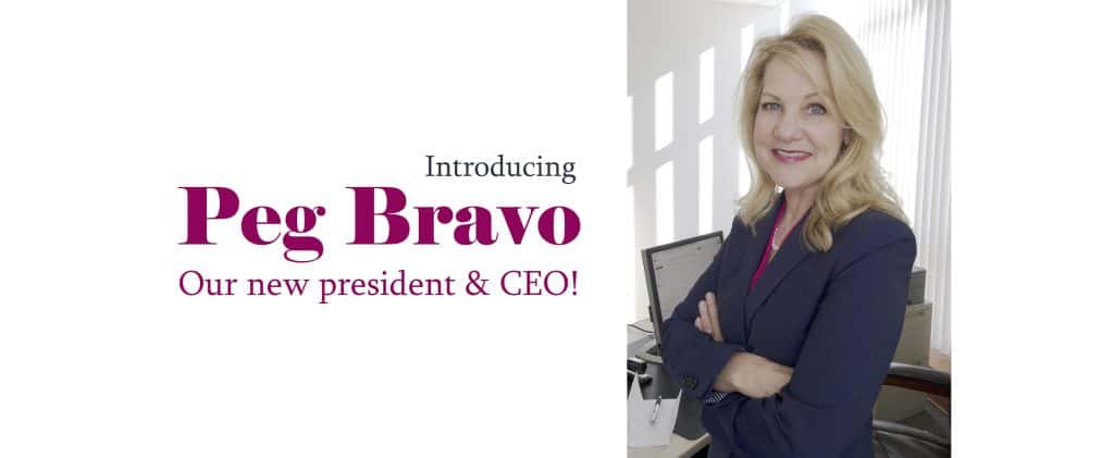 Link to article about Peg Bravo, new president and CEO